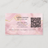 QR-Code für das moderne Beruflich-Rosa-Logo Visitenkarte (Rückseite)