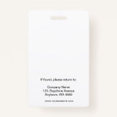 QR-Code für das moderne White Black Business Ausweis (Rückseite)