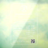 QR-Code für das Öffnen von Geschäftszeiten - Moder Fensteraufkleber (Blatt 3)