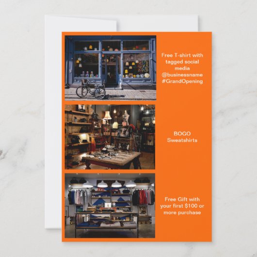 QR-Code für das QR-Logo von Grand Opening Modern O Einladung (Rückseite)