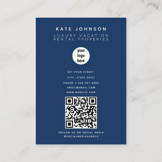 QR-Code für das Real Anwesen Agent Property Manage Visitenkarte (Rückseite)