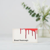 QR-Code für das Tropfen des Horrors Visitenkarte (Stehend Vorderseite)