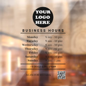 QR-Code für das weiße Unternehmen Fensteraufkleber (Blatt 2)