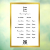 QR-Code für das White Gold-Business-Logo zum Öffne Fensteraufkleber (Blatt 3)