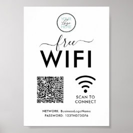 QR-Code für das WIFI-Netzwerkkennwort Poster