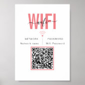 QR-Code für das WIFI-Netzwerkkennwort Poster (Vorne)