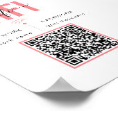 QR-Code für das WIFI-Netzwerkkennwort Poster (Ecke)