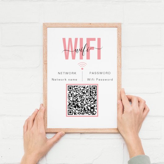 QR-Code für das WIFI-Netzwerkkennwort Poster