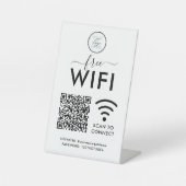 QR-Code für das WIFI-Netzwerkkennwort Sockelschild (Vorderseite)