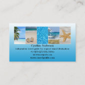 QR-Code für den Agent "Tropische Destination" Visitenkarte (Vorderseite)