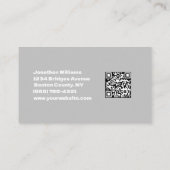 QR-Code für den beruflichen Baumstamm Visitenkarte (Rückseite)