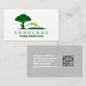 QR-Code für den beruflichen Baumstamm Visitenkarte (Vorne/Hinten)
