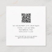 QR-Code für den Business Client Quadratische Visitenkarte (Rückseite)