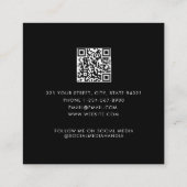 QR-Code für den Business Client Quadratische Visitenkarte (Rückseite)