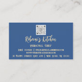 QR-Code für den Catering des Koch Visitenkarte (Rückseite)