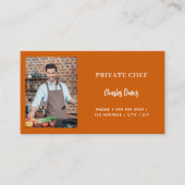 QR-Code für den Catering Orange-Foto des privaten Visitenkarte (Vorderseite)