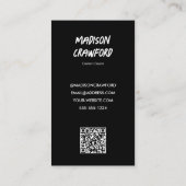 QR-Code für den Einfluss sozialer Medien Visitenkarte (Rückseite)