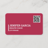 QR-Code für den Gesundheitscoach Visitenkarte (Vorderseite)