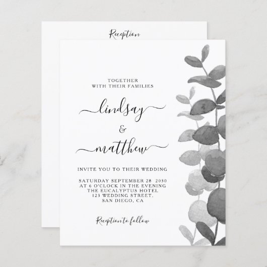 QR-Code für den Haushalt (Vorne/Hinten)