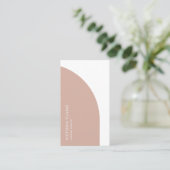 Qr-Code für den Inhaltsersteller, vertikaler Blush Visitenkarte (Stehend Vorderseite)