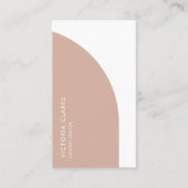 Qr-Code für den Inhaltsersteller, vertikaler Blush Visitenkarte (Vorderseite)