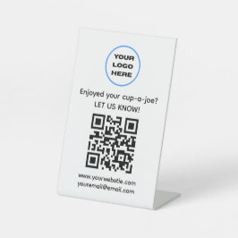 QR-Code für den Kaffeeshop Sockelschild