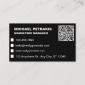 QR-Code für den Kfz-Deal Visitenkarte (Rückseite)