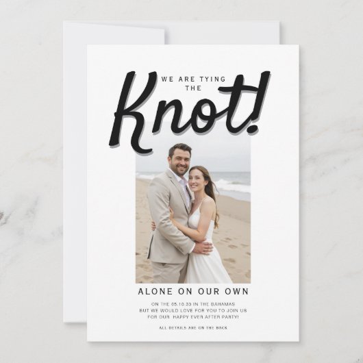 QR-Code für den Knoten Hochzeitsempfang Einladung (Vorderseite)