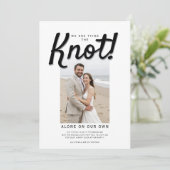 QR-Code für den Knoten Hochzeitsempfang Einladung (Stehend Vorderseite)