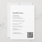 QR-Code für den Knoten Hochzeitsempfang Einladung (Rückseite)