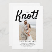 QR-Code für den Knoten Hochzeitsempfang Einladung (Vorne/Hinten)