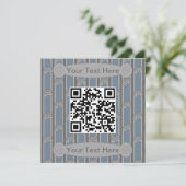 QR-Code für den lustigen und Extravaganten Videosp Einladung (Stehend Vorderseite)