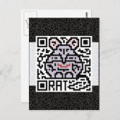 QR-Code für den Rat Postkarte (Vorne/Hinten)