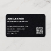 QR-Code für den Resume Writer Visitenkarte (Rückseite)