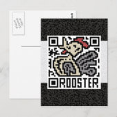 QR-Code für den Rooster Postkarte (Vorne/Hinten)