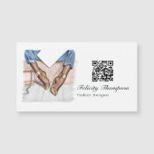 QR-Code für den rosa Mode-Designer Magnetkarte (Vorderseite)