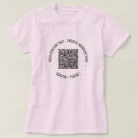 QR-Code für den T - Shirt "Spezielle Textnachricht