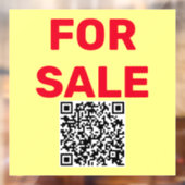 Qr-Code für den Verkauf Fensteraufkleber (Blatt 2)