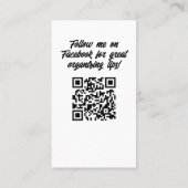 QR-Code für den Zuhause-Organisator der Wasserfarb Visitenkarte (Rückseite)