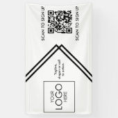 QR-Code für die Anzeige von Werbeplakaten für Mess Banner (Vertikal)