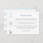 QR-Code für die Babydusche der Küste Begleitkarte (Vorne/Hinten)