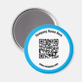 QR-Code für die Blaue Werbeaktion Magnet (Vorderseite/Rückseite)