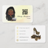 QR-Code für die Chefin Visitenkarte (Vorne/Hinten)