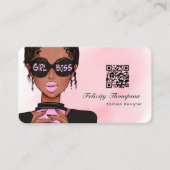 QR-Code für die Chefin Visitenkarte (Vorderseite)