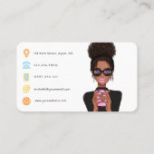 QR-Code für die Chefin Visitenkarte (Rückseite)