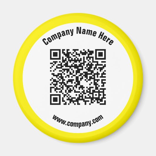 QR-Code für die gelbe Werbeaktion Magnet (Vorne)