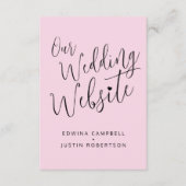 QR-Code für die Hochzeitwebsite Begleitkarte (Vorderseite)