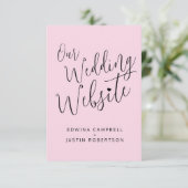 QR-Code für die Hochzeitwebsite Begleitkarte (Stehend Vorderseite)