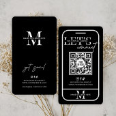 QR-Code für die Minimalistischen schwarzen Medien Visitenkarte
