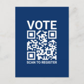 QR-Code für die Registrierung benutzerdefinierter  Postkarte (Vorderseite)